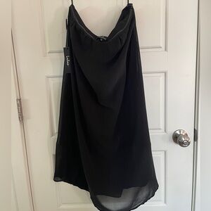 Lulus Black strapless mini
